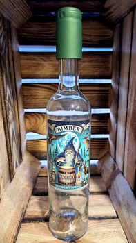 Butelka Panoramix Label Kociołek Panoramixa Duch Puszczy 500ml korek kapturek BIMBER szklana butelka 0,5L Duch Puszczy