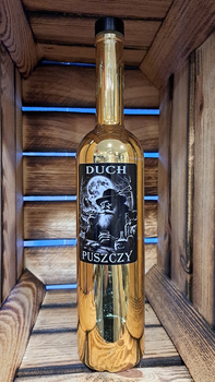 Złota butelka 700ml Duch Puszczy Bimrownik Moonshiner Ekskluzywna Edycja Gold na nalewkę bimber wódkę Idealna na Prezent