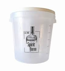 Pojemnik fermentacyjny 33L z miarką i pokrywką na Piwo Nastaw Zacier Wino % wiaderko