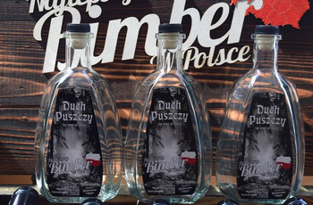 3x Butelki 0,5L Zestaw do Bimberku kieliszki + grawer Duch Puszczy