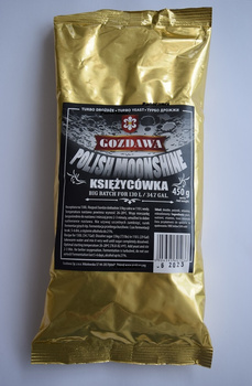 TURBO DROŻDŻE GORZELNICZE KSIĘŻYCÓWKA AŻ 130L MOCNE21 %