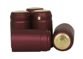 Kapturek Termokurczliwy Bordowy Kapturki Bordowe 10x sztuk