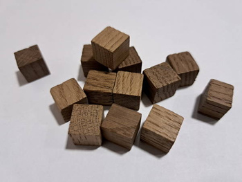 Kostki dębowe Małe z dębu francuskiego Średnio Opiekane 50g  idealne do starzenia wina destylatów bimbru nalewek