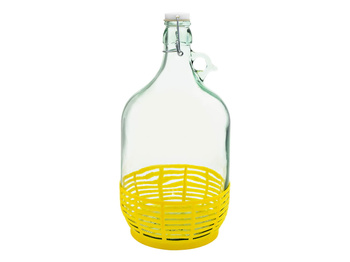 DAMA 5L GĄSIOR BALON NA WINO KOSZYK+PAŁĄK ZAMK.