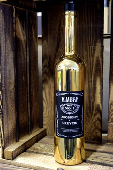 Złota butelka 700ml Ekskluzywna Edycja Gold na nalewkę bimber wódkę Idealna na Prezent