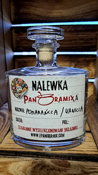 Pomarańcza Wanilia Nalewka Panoramixa DIY Gotowy zestaw do zrobienia domowej nalewki Karafka 0,7L Butelka 700 ml Wyselekcjonowanie składniki na Duch Puszczy