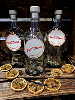 Gotowy zestaw do zrobienia domowej whisky bourbon DIY Butelka 500 ml z korkiem 3x