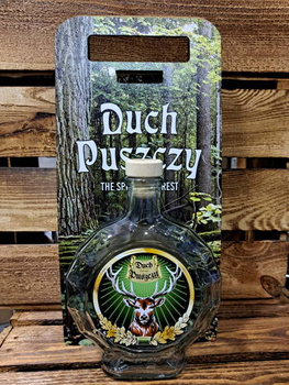 Nosidełko Butelka na Bimber 500ml na Alkohol Duch Puszczy Idealna skrzyneczka na prezent