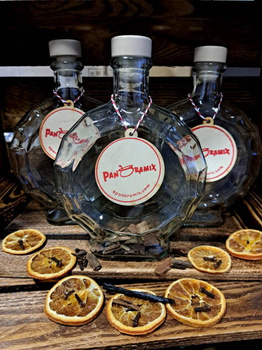 Gotowy zestaw do zrobienia domowej whisky bourbon DIY Butelka 500 ml z korkiem 3x