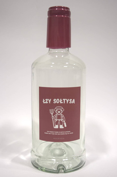 Butelka 0,5L z etykietą Łzy Sołtysa idealna na Bimberek Nalewkę 500ml