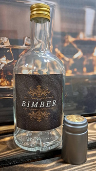 Butelka 500ml z etykietą Zestaw BIMBER Edition Duch Puszczy Butelka szklana 0,5L zakrętka