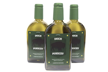 Butelka 500 ml Ciemna 0,5L Żubr etykieta Duch Puszczy Edycja Limitowana