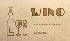 Etykieta naklejka na butelkę Wino Old retro 10x sztuk 45x80mm