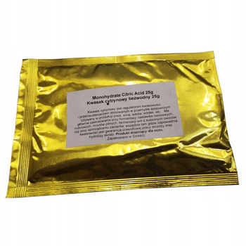 Kwasek Cytrynowy do czyszczenia Wypełnienia 25g