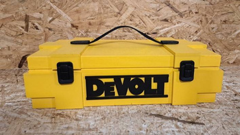 Skrzynka na alkohol DeVolt na 2x butelki 0,75L Idealna skrzyneczka na prezent na 18-stkę kawalerski urodziny DeVOLT 'narzędziowa'