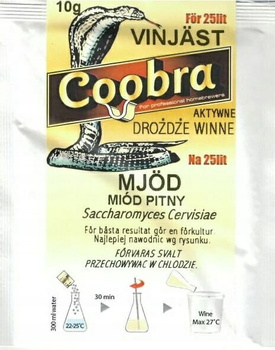 Drożdże do miodów pitnych Coobra Miodowe 10g