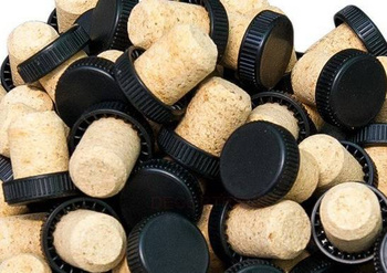 Korek Grzybek korki do butelek 18,5 mm z plastikową główką10x sztuk