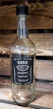 Butelka 0,5l Luksusowa Bimber zrobiony w ukryciu na whisky brandy na bimber nalewkę 500ml Piękny design