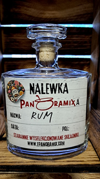 Rum Nalewka Panoramixa DIY Gotowy zestaw do zrobienia domowej nalewki Karafka 0,7L Butelka 700 ml Wyselekcjonowanie składniki na Duch Puszczy