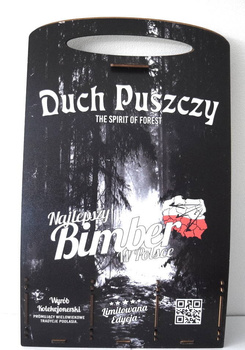 Skrzynka Nosidełko Potrójne na Butelki na Alkohol Duch Puszczy