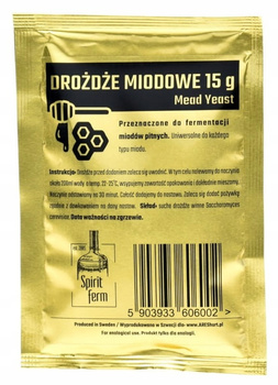 Drożdże winne MIODOWE Mead Yeast 15g na Miód Pitny