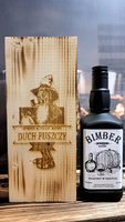 Pudełko drewniane Skrzynka z butelką 0,5L na Alkohol Duch Puszczy Idealna skrzyneczka na prezent Zestaw (B)IMBER