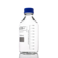 Butelka biała 1L szkło Borokrzemowe z nakrętką 1000ml z podziałką 