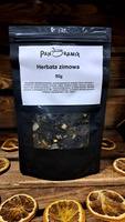 Herbata zimowa Czarna liściasta z dodatkami mango papai ananasa cytryny kwiatów malwy skórek pomarańczy 50g herbaty