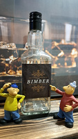 Butelka szklana 0,5l DuchPuszczy Bimber Gray Edition Whisky Brandy Bimber 500 ml szklana Kwadratowa butelka z zakrętką etykieta