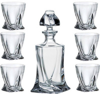 Komplet do whisky Bohemia karafka 0,85L + 6 szklanek Najwyższej jakości szkło kryształowe