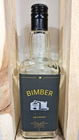 Butelka szklana 0,5l Bimber Gray/Gold Edition na Whisky Brandy na Bimber Wódkę 500ml Daniels szklana butelka z zakrętką etykieta Kapturek