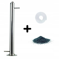 FILTR WĘGLOWY 50 cm PRZELEWOWY Kolumna filtracyjna do oczyszczania alkoholu bimberku Węgiel+Wężyki w zestawie