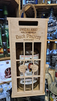 Nosidełko Skrzynka z Butelką Ucho 1,7L DuchPuszczy Uwolnij mnie ! na Bimber Whisky 1,7L butelka galon ucho na alkohol Duch Puszczy Idealna skrzyneczka prezentowa