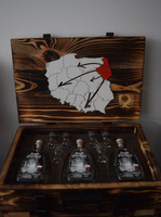 Skrzynka Drewniana na Alkohol Duch Puszczy Prezent