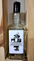 Butelka szklana 0,5l DuchPuszczy Bimber Panoramix Edition Whisky Brandy Bimber 500 ml szklana Kwadratowa butelka z zakrętką etykietą