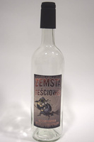 Butelka 0,75L z etykietą ZEMSTA TEŚCIOWEJ idealna na Bimberek Nalewkę 750ml