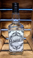 Butelka szklana 0,5l Bimber Podlaska Samogonka na Whisky Brandy Bimber 500 ml szklana Kwadratowa butelka z zakrętką i etykietą